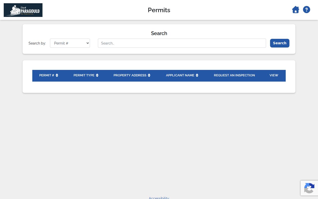 Paragould people search permit fields in iWorQ